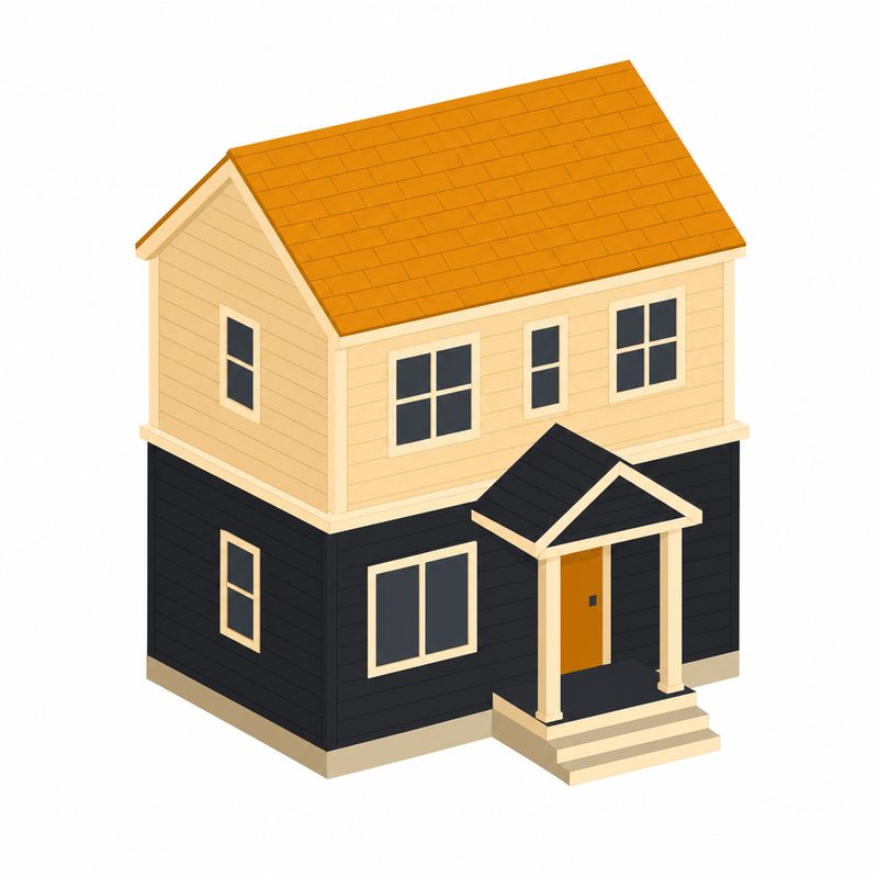 House with an entire new second story added on top
